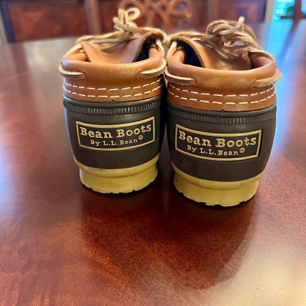 EEUC Women's L.L. Bean Rubber & Leather Shoes Low Boot Brown & Tan Size 6 - Picture 3 of 4